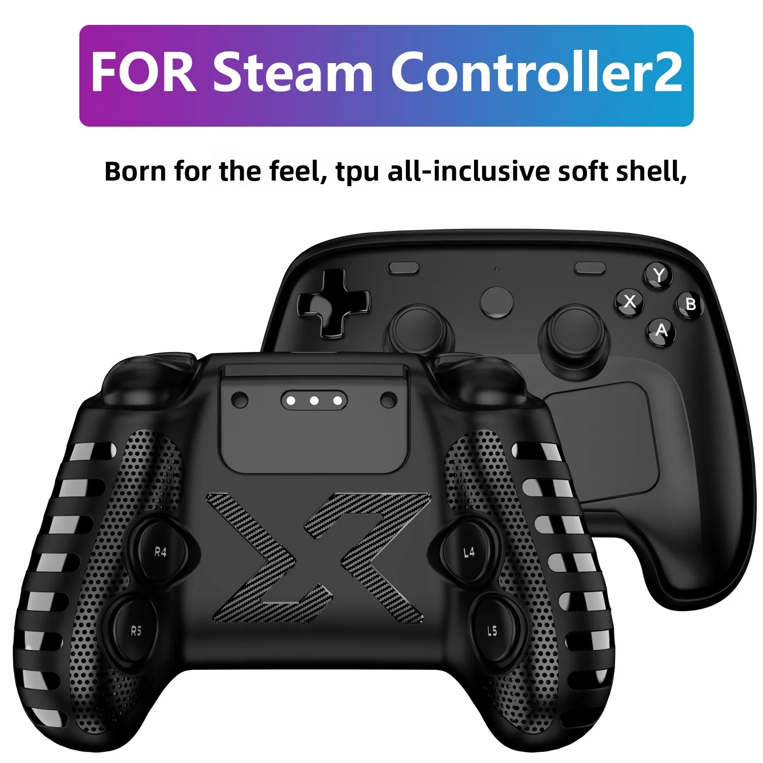 Neu Eingetroffene TPU Rundum-Schutzabdeckung für Steam Controller 2 Stoßfeste Staubdichte Schutzhülle