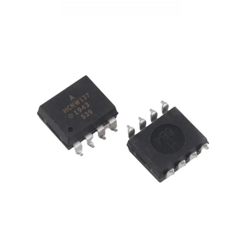 10pcs HCNW137-500E SOP8 HCNW137 5kV 10Mbps Single Channel High Speed Logic Optocoupler