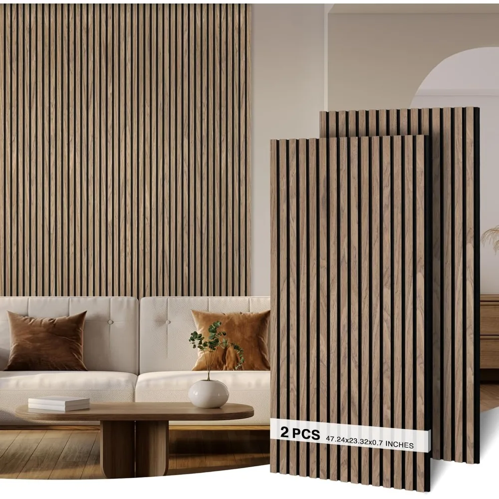 

Wood Slat Wall Panel 47.2x23.6 (15.5 sq ft)|Soundproof and Acoustic Wall Panels for Interior Decor|Wood Panels for Wall