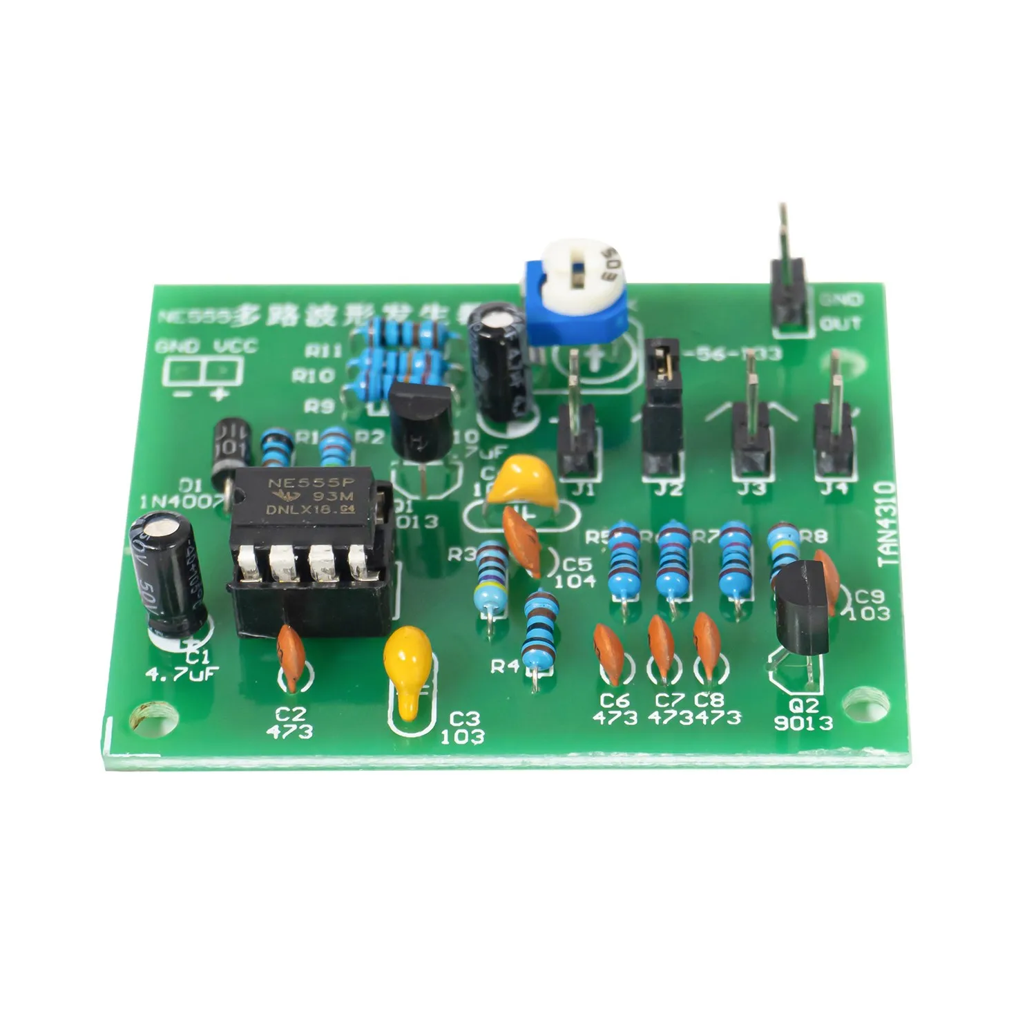 DC6-12V NE555 Pulse Generator Module Sine/Triangle/Square Wave Generator Multi-Channel Waveform Signal Generator DIY Kit