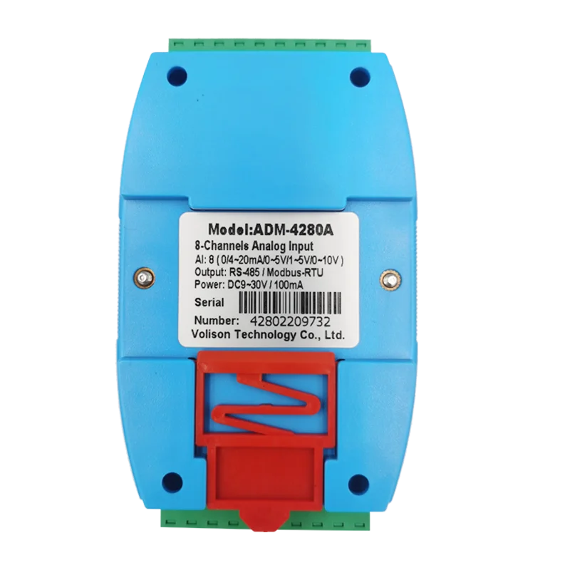 ADM-4280A 아날로그 수량 Modbus 수집 모듈, 8 채널 0/4 ~ 20mA 0 ~ 5V 1 ~ 5V 0 ~ 10V