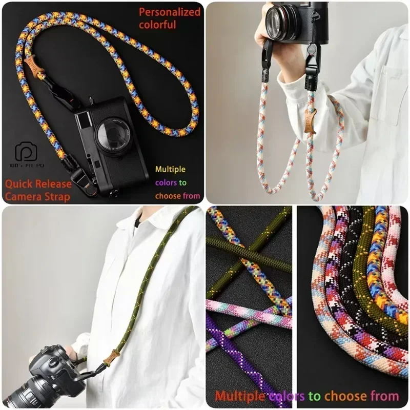 Quick Release Universal Camera Neck Strap for Sony Canon Nikon Fuji Leica Olympus Panasonic Pentax DSLR/Mirrorless Cameras