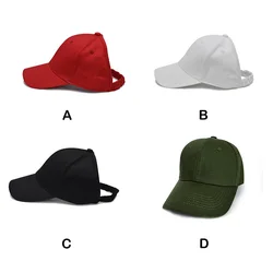 Baseball Cap Backless Hat Summer Headwear Softness Fine Workmanship Unisex Breathable Decorative Ponytail Outdoor Supplies