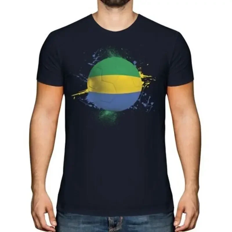 Gabon Fußball Herren T-Shirt Geschenk Weltmeisterschaft Sport