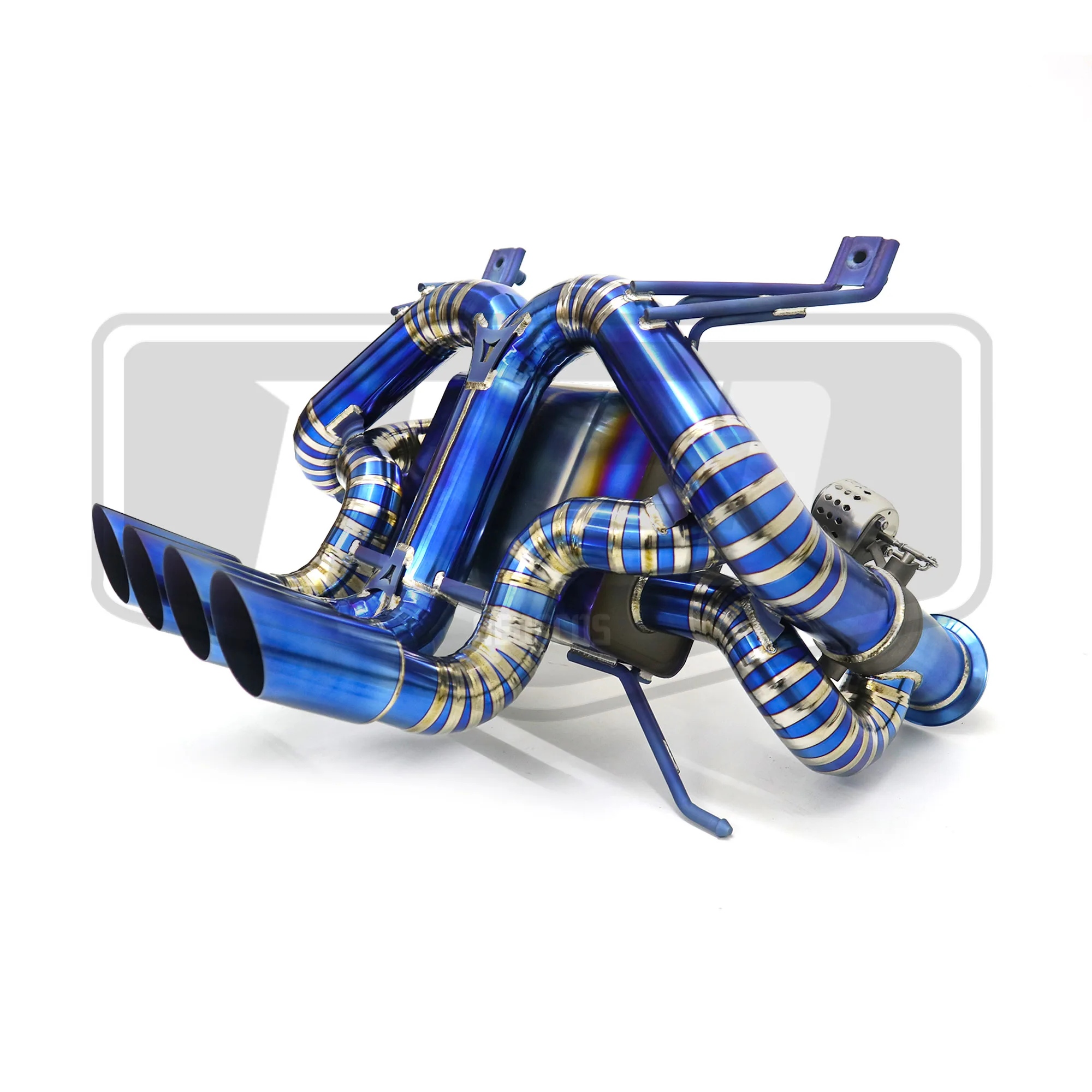 HEO Replacement Titanium Alloy Catback Exhaust Assembly For Lamborghini LP700 Valved Aftermarket Tuning Component