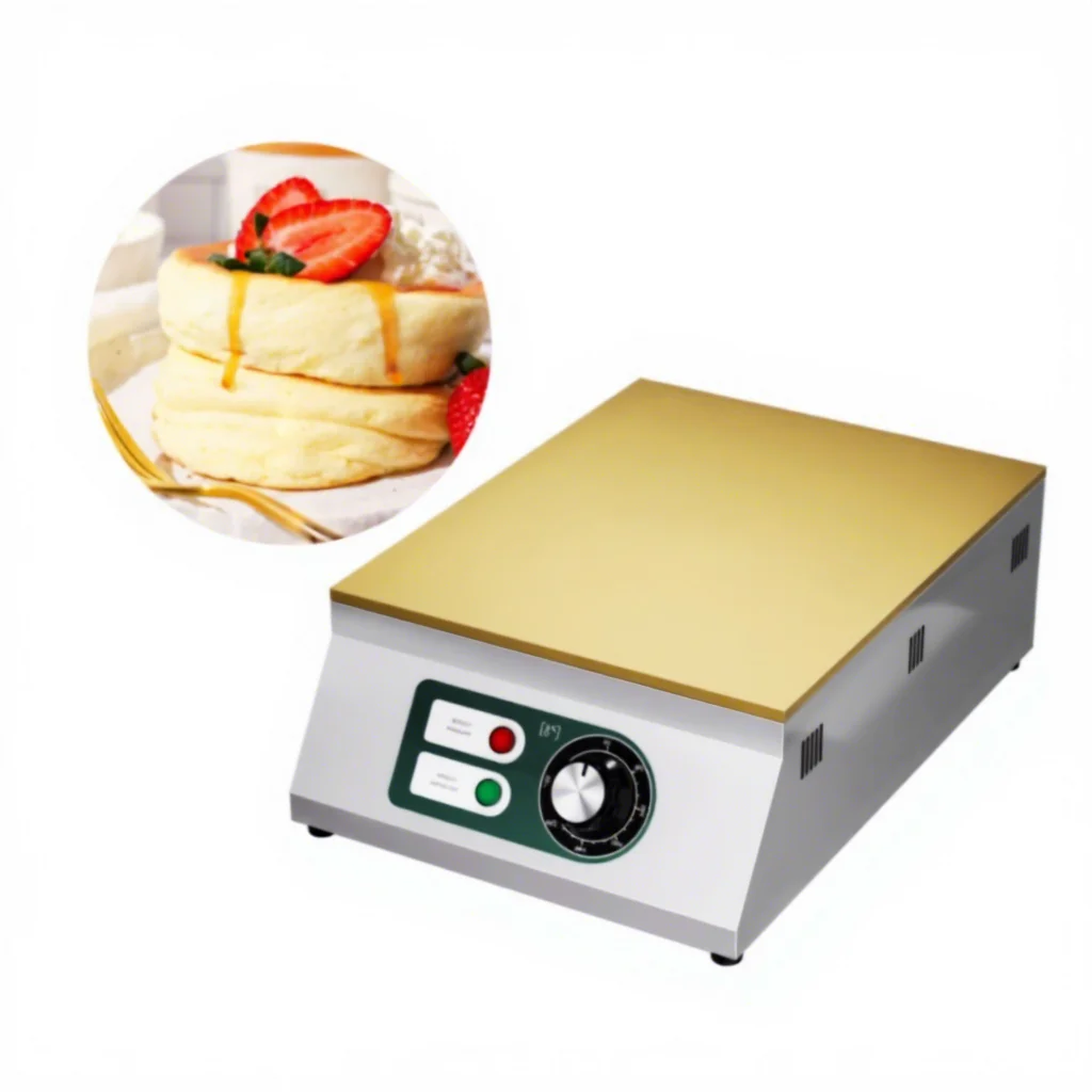 

VNASH 220V Stainless Steel Commercial Pancake Japanese Souffle Pancake Maker Dorayaki Souffle Pancake Machine