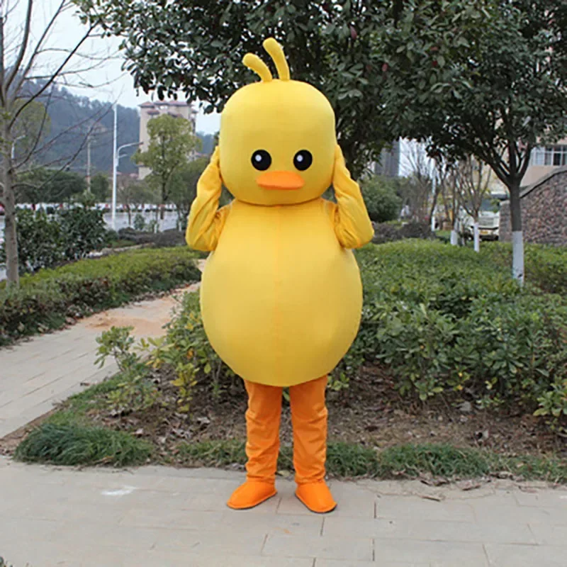 Volwassen Eend Kip Mascotte Kostuum Verjaardag Anime Cosplay Halloween Cartoon Poppen Prestaties Props khj