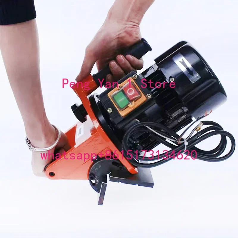 Portable steel plate chamfer