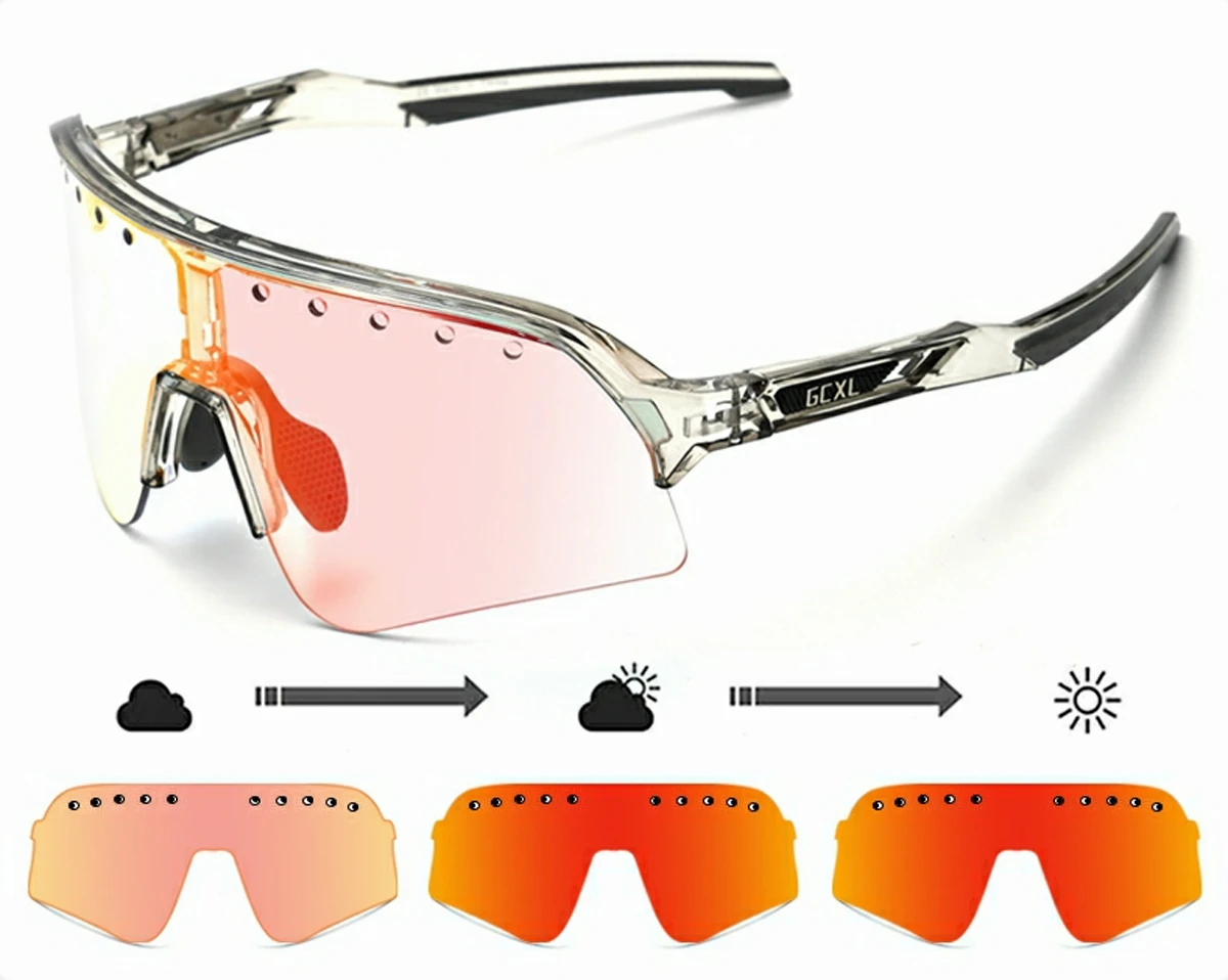 GCXL gafas de sol para bicicleta, lentes de seguridad para deportes, ciclismo de carretera, al aire libre, remo, multicolor, conducción nocturna,