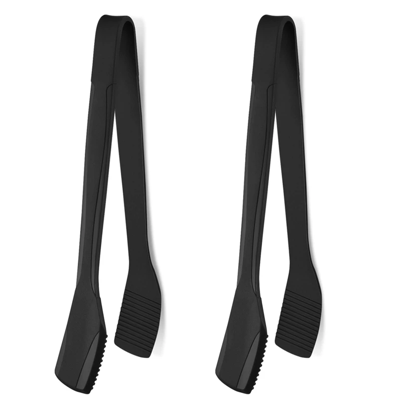 2Pcs 11 Inch Silicone Kitchen Tongs For Cooking With Silicone Tips Toast Tongs Salad Tongs B