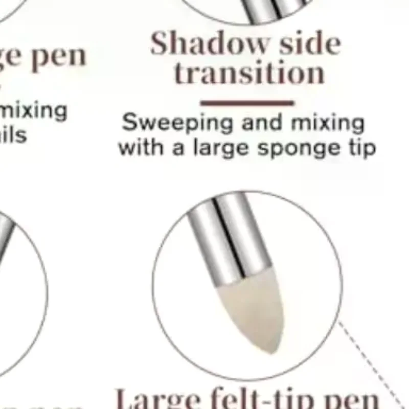 2pcs Dual-Headed Sketch Pens Sponge Smudge Pen Set - For Artists, Reusable & Washable Drawing Tools