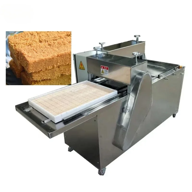 Very small peanut hard candy brittle cutter cereal chocolate bar making cutting machine