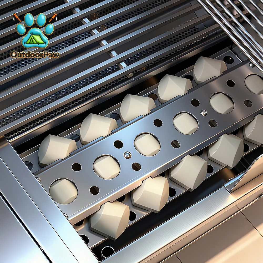 Heavy-duty Luxury High-end Built-in Super Concrete SS Propane Stainless Steel Outdoor House Garden Backyard Gas LPG NG BBQ Grill