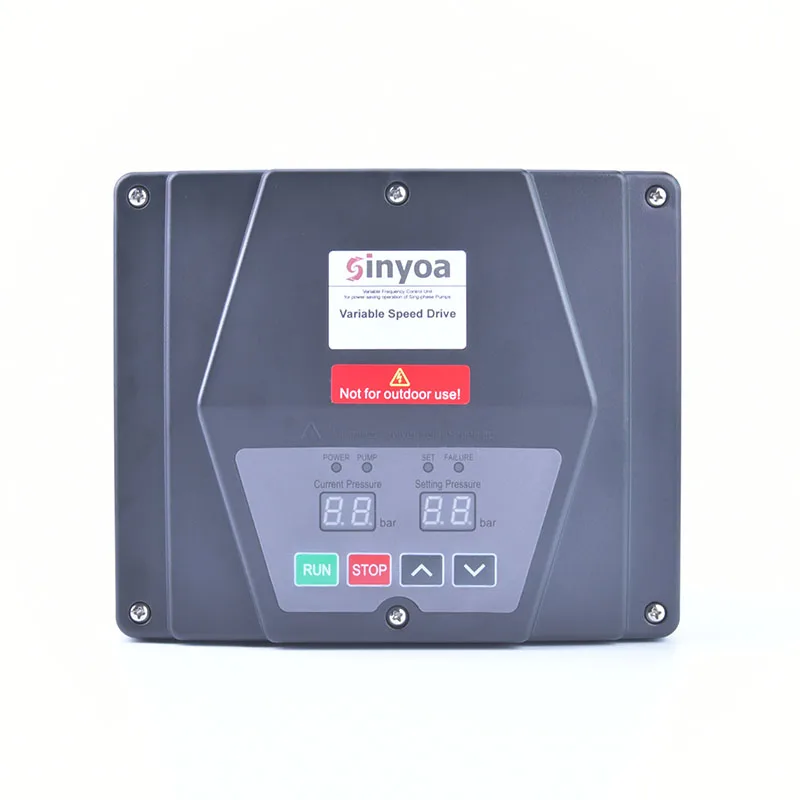 1.5kW 50/60hz 220V-240V Single Phase Input Variable Speed Drive VVVF Smart Frequency Inverter for Constant Pressure Water Supply