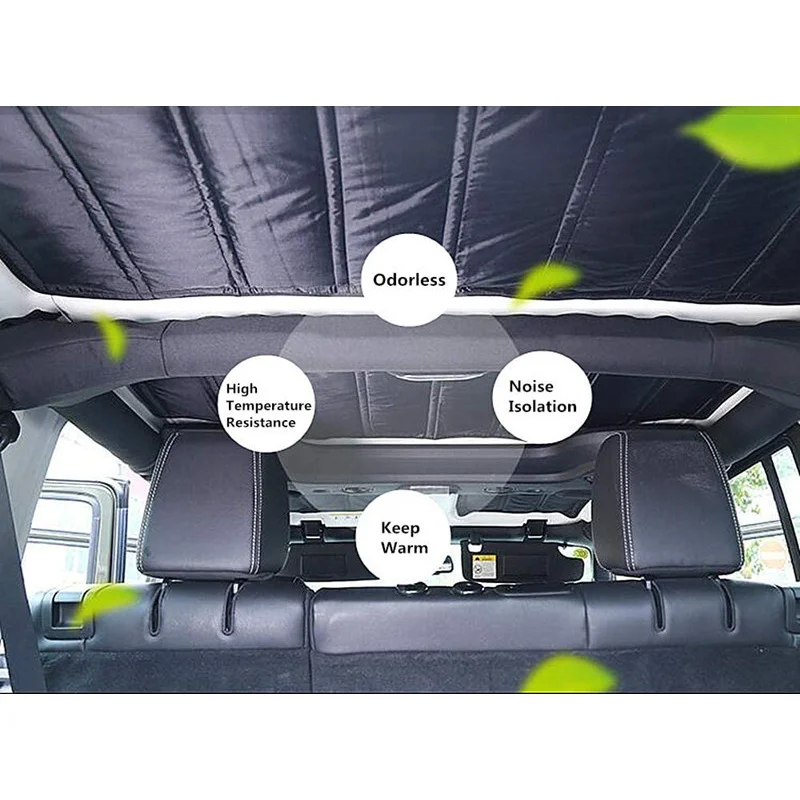 

Подходит для 2-дверной изоляции крыши JK JL 12-17 из хлопка.