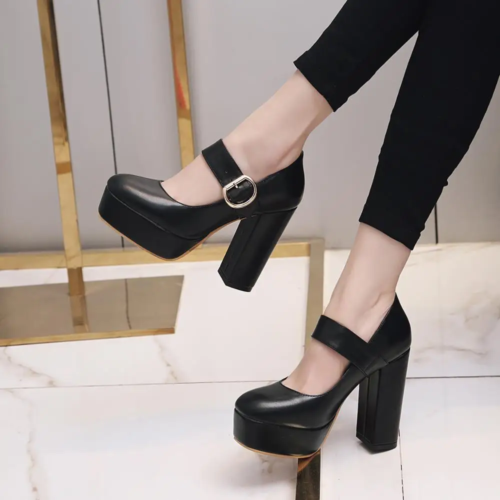 Fashion Women's Heels Mary Janes Shoes Platform High Heels Female Sexy Leather Black White Wedding Party Shoe Dress Pumps Ladies - AliExpress 322 Fashion Women's Heels Mary Janes Shoes Platform High Heels Female Sexy Leather Black White Wedding Party Shoe Dress Pumps Ladies - AliExpress 322
