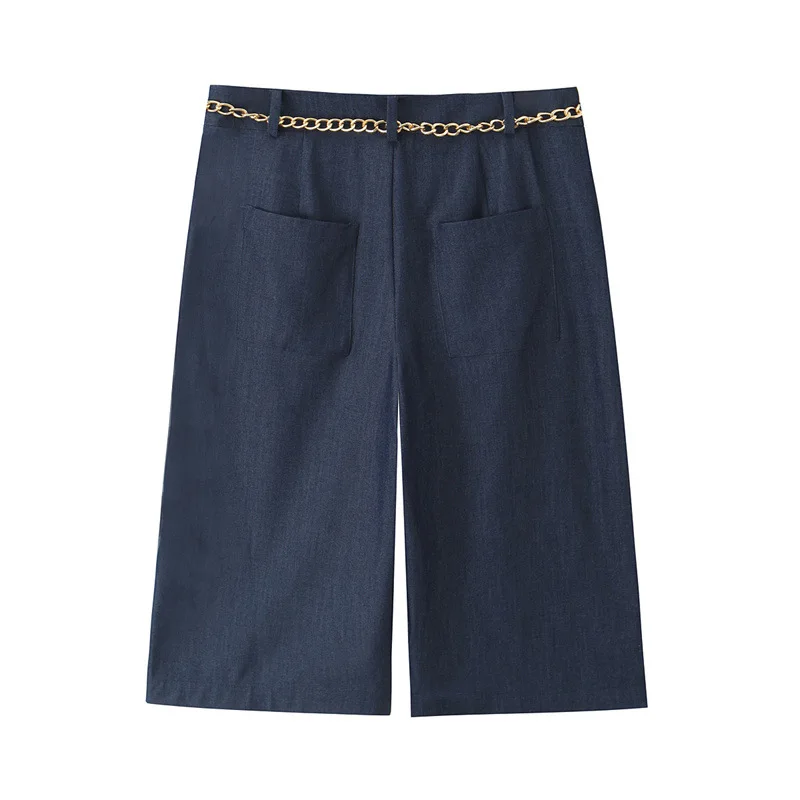 الأوروبية والأزياء الرجعية عارضة تنوعا سلسلة حزام السراويل الطويلة عارضة #2