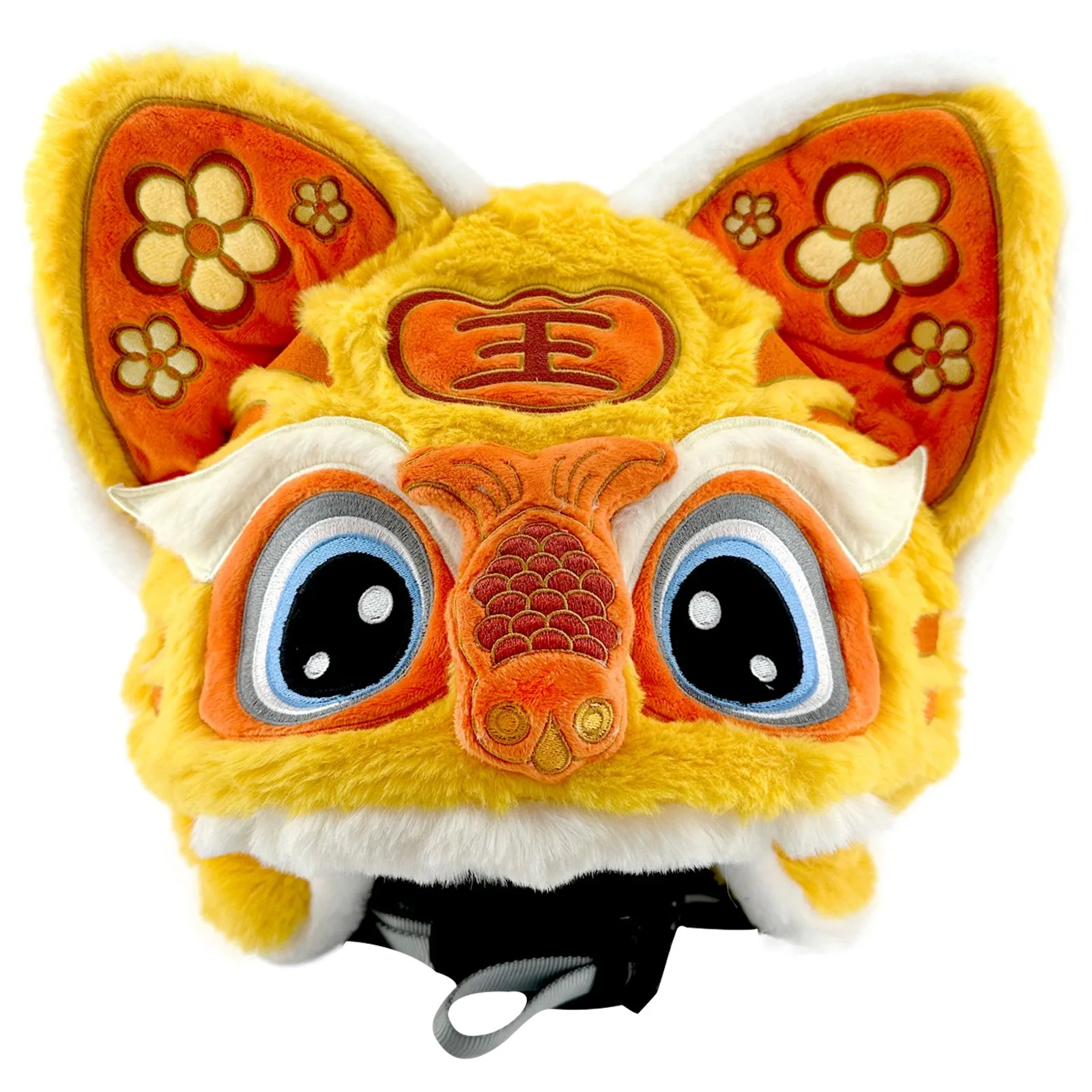 Xiong Qunye Copricapo per casco da sci invernale con animali di peluche per l'anno del vento cinese