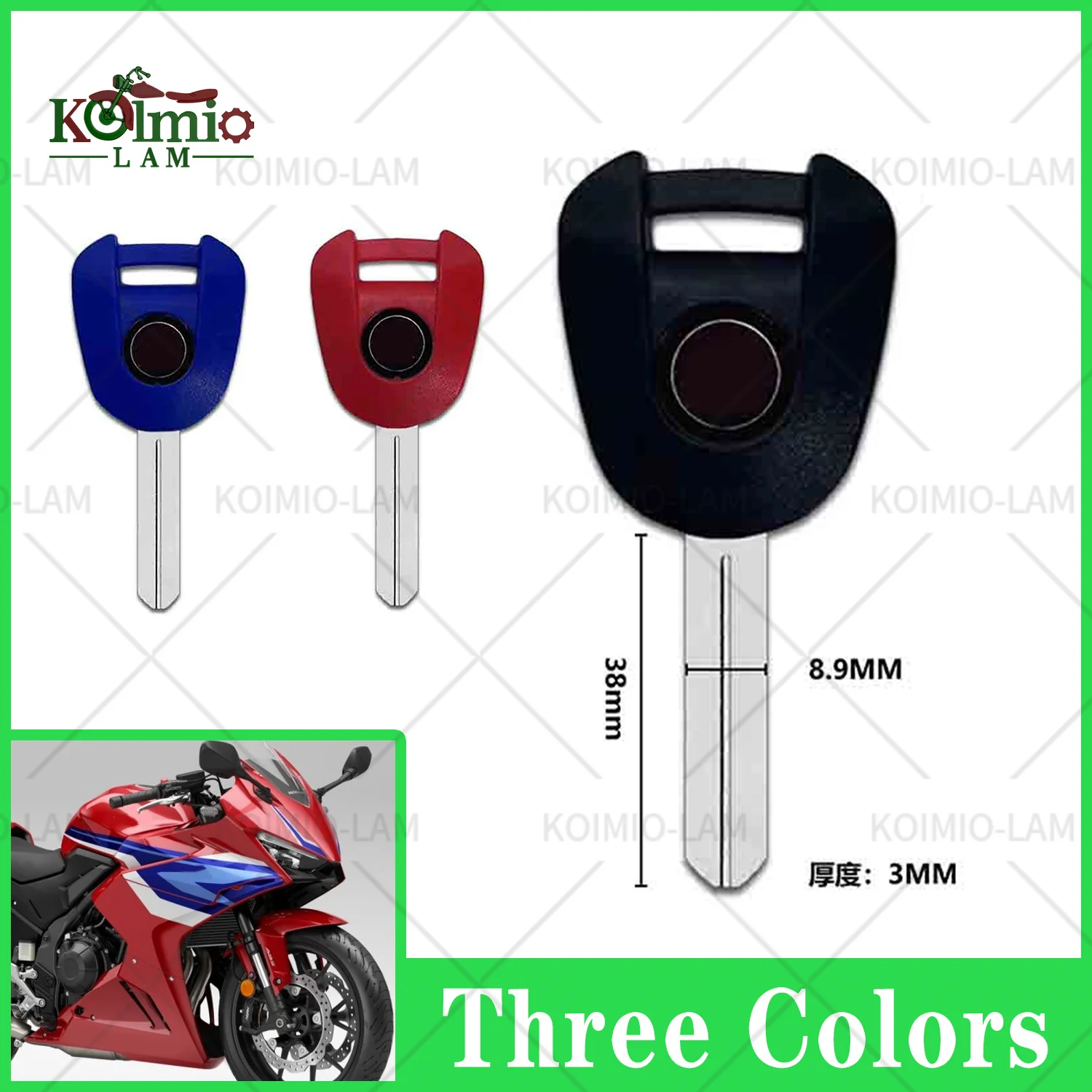 10pcs Uncut Blade Blank Key Fit for Honda NC750 CB500F CB500X CB650F CB650R CBR500R CBR650F CB750 Hornet CB1000 XL750 Transalp
