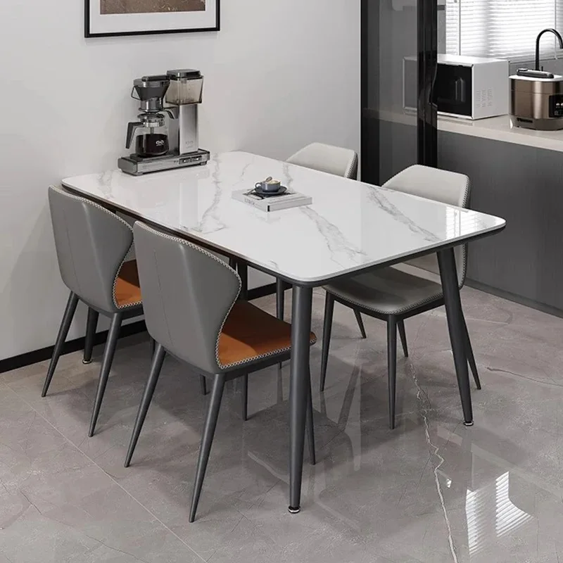 Design White Dining Tables Square Cheap Party Space Saving Modern Dining Tables Elegant Luxury Mesas De Comedor Home Furniture
