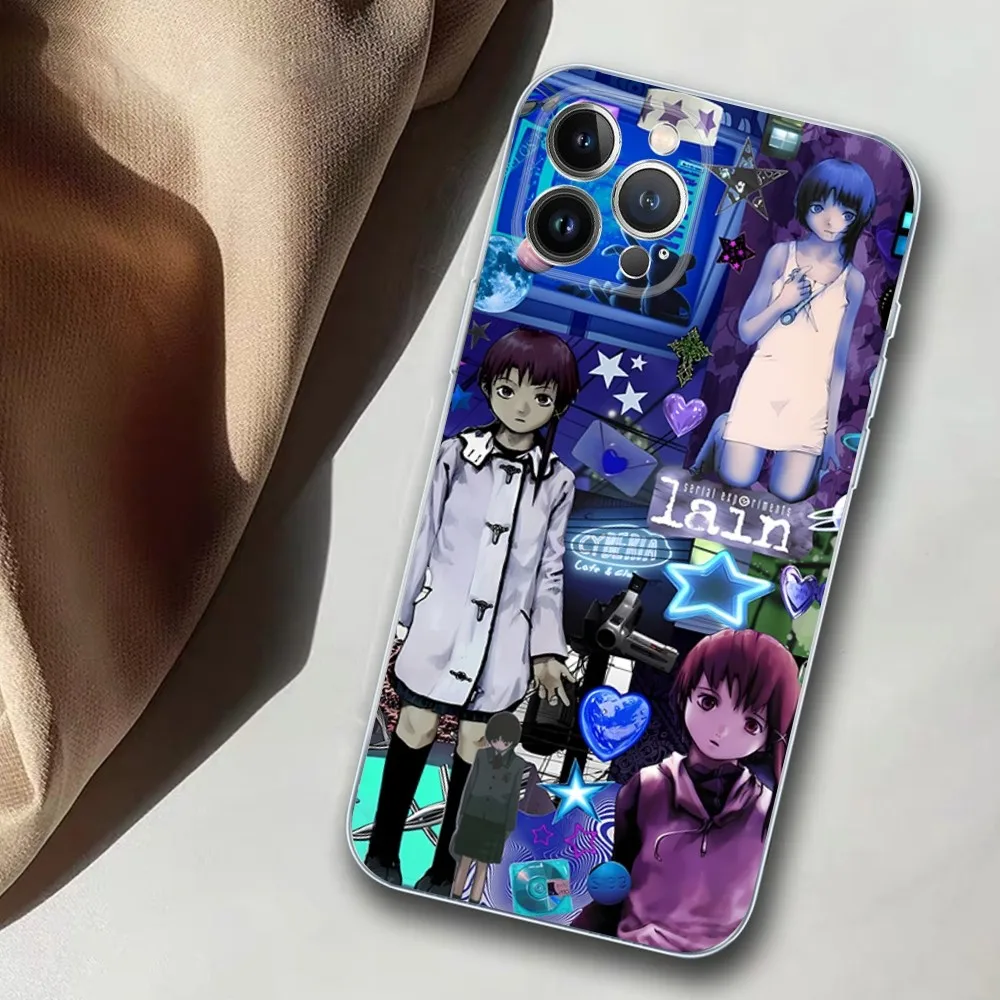 Serial Experiments Lain Phone Case For iPhone 15 14 11 12 13 Mini Pro XS Max Cover 6 7 8 Plus X XR SE 2020 Funda Shell