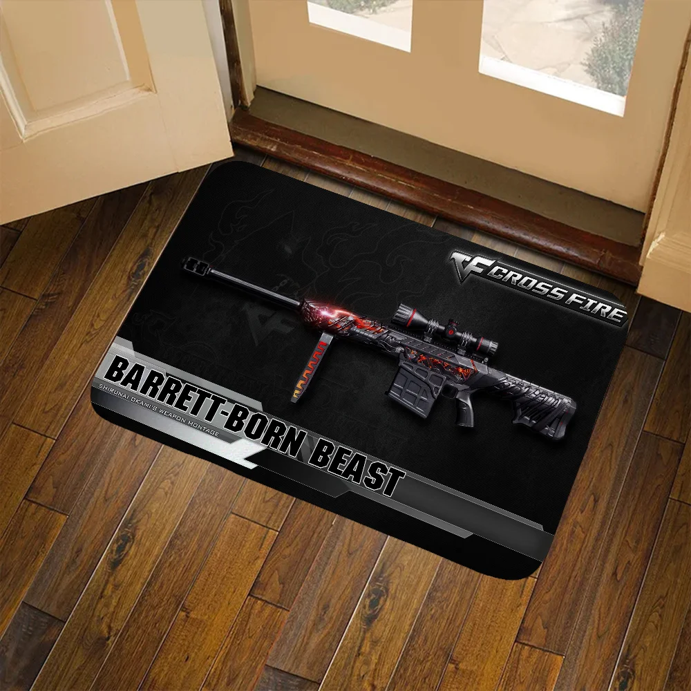 Cross Fire Bedrooom Carpet for Kitchen Mat Rug for Bedroom Super Absorbent Bathroom Rug Entrance Door Doormat Floor Bath Mat