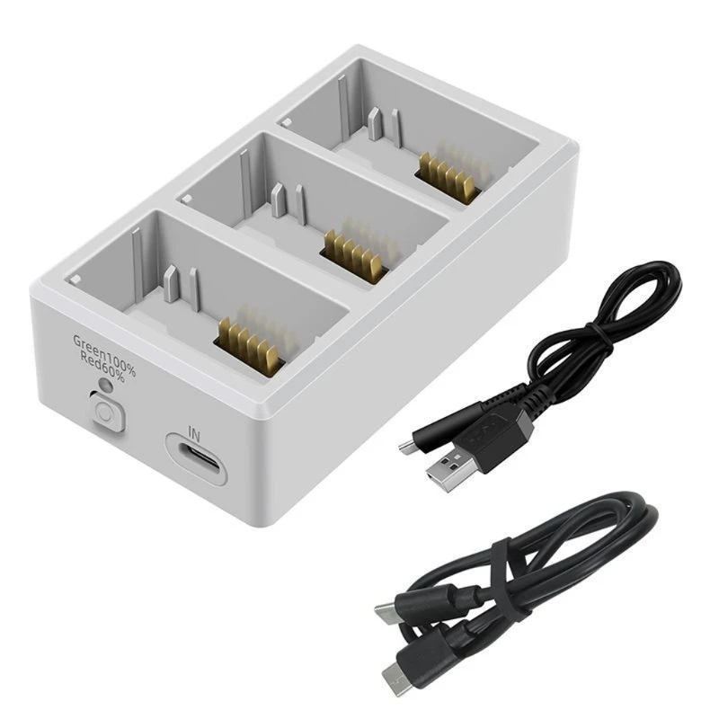 Professional Battery Charging Hub For Drones Battery Enables Sequential Charging For 3 Batteries At Once 83CE