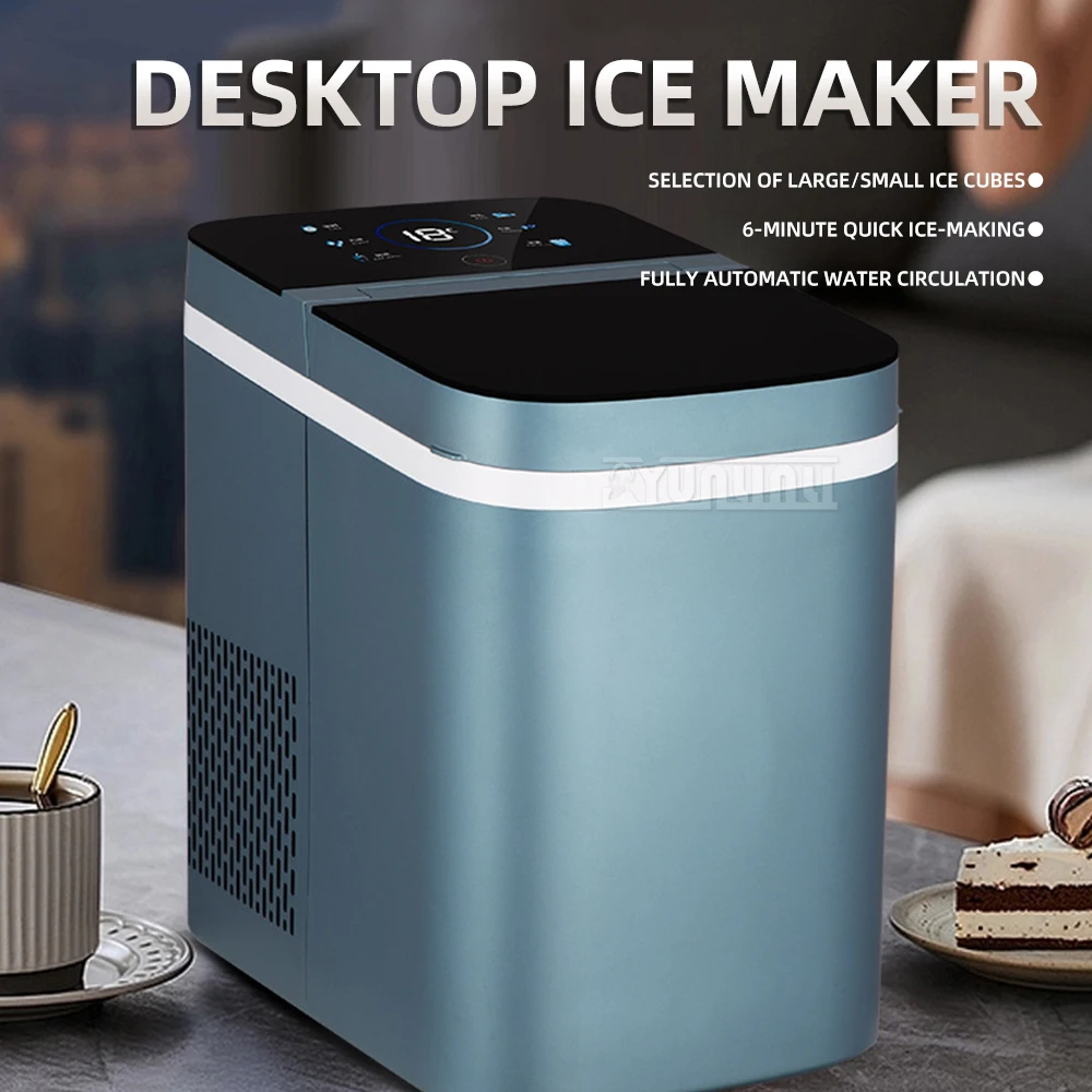 

Automatic Household Ice Maker 12kg/24h Capacity 220V/110V Commercial Ice Maker Machine for Home Use