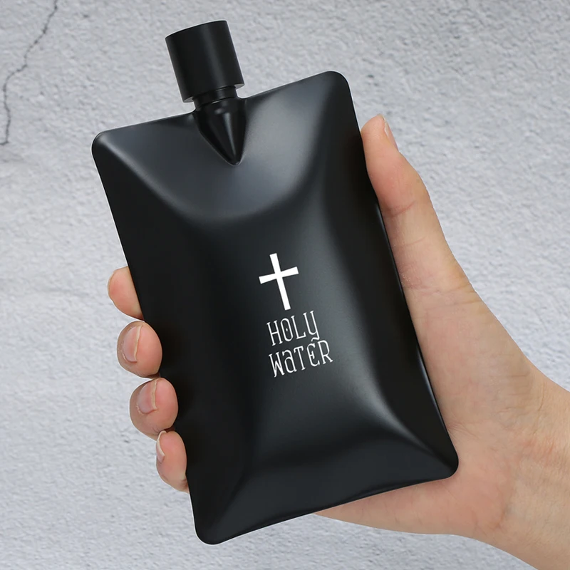 6oz 172ml 304 Stainless Steel Hip Flask Custom LOGO Black Whisky Vodka Flagon Alcohol Water Bottle Portable Drinkware Man Gift 5