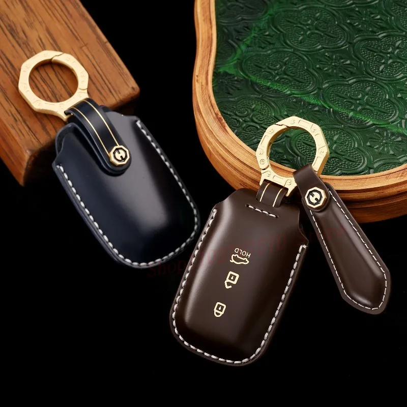 

Высококачественный индивидуальный чехол для ключей из натуральной кожи, защитная сумка для KIA K3 Sportage KX3 Sorento Forte, автомобильные аксессуары