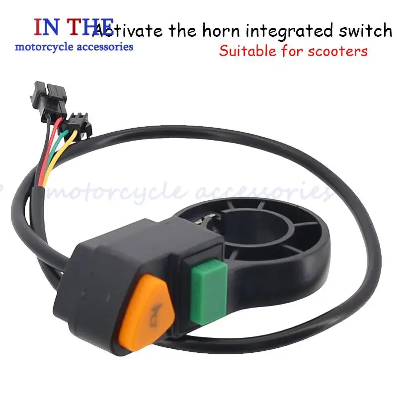 

Electric scooter combination switch horn integrated modification accessory