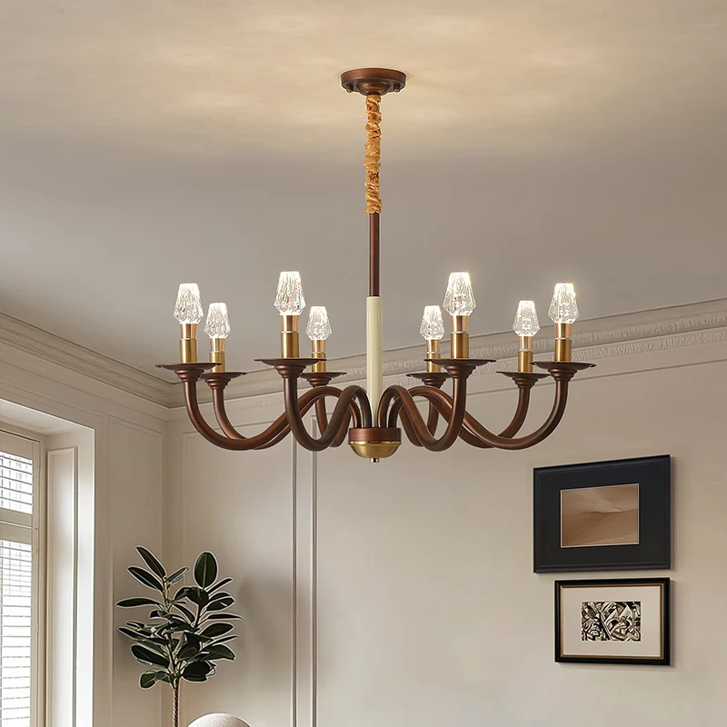 Living Room European Style Medieval Style Minimalist Pendant Light Designer Lobby Main Light 2025 New French Retro Bedroom