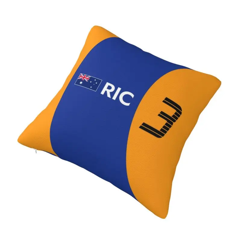 Custom Ricciardo RIC 3 Nordic Throw Pillow Cover Motor Racing Car Cushion