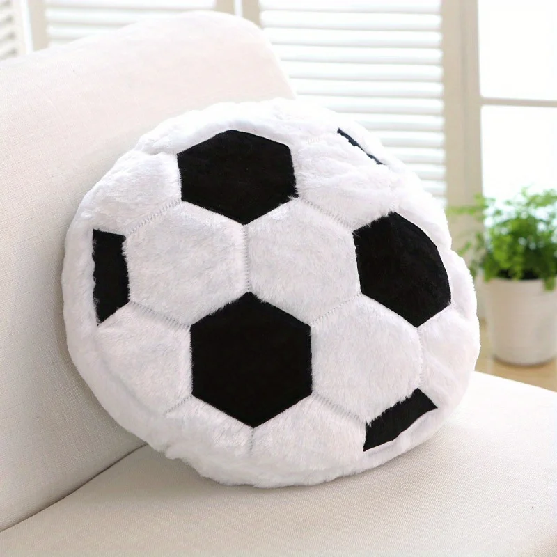 Plush Football Cushion Throw Pillow Cushion Home Decor For Birthday Fans Gift New Year Gift