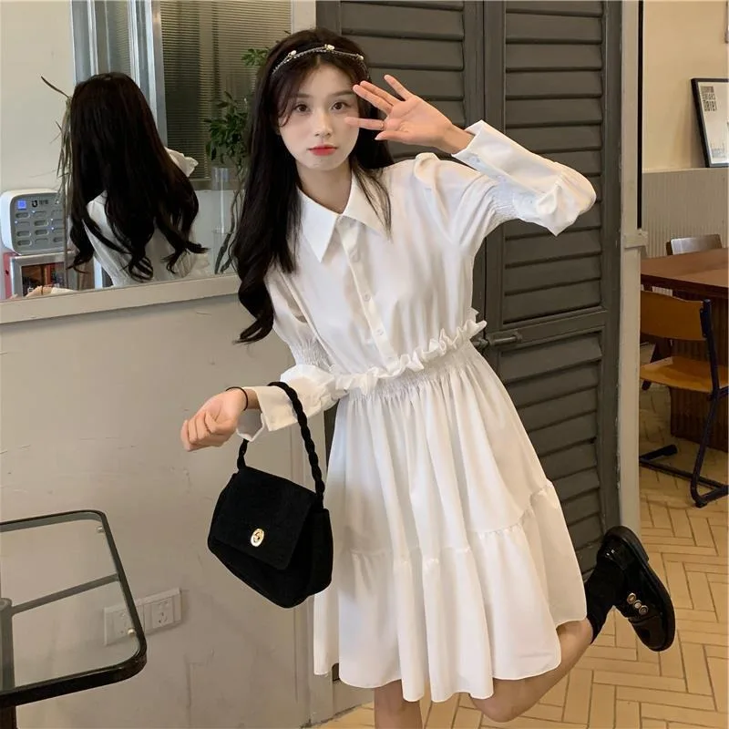 Academy Style Dress Women's Clothing Spring and Autumn 2024 New Waist Slimming Temperament French Design Sense Niche Skirt