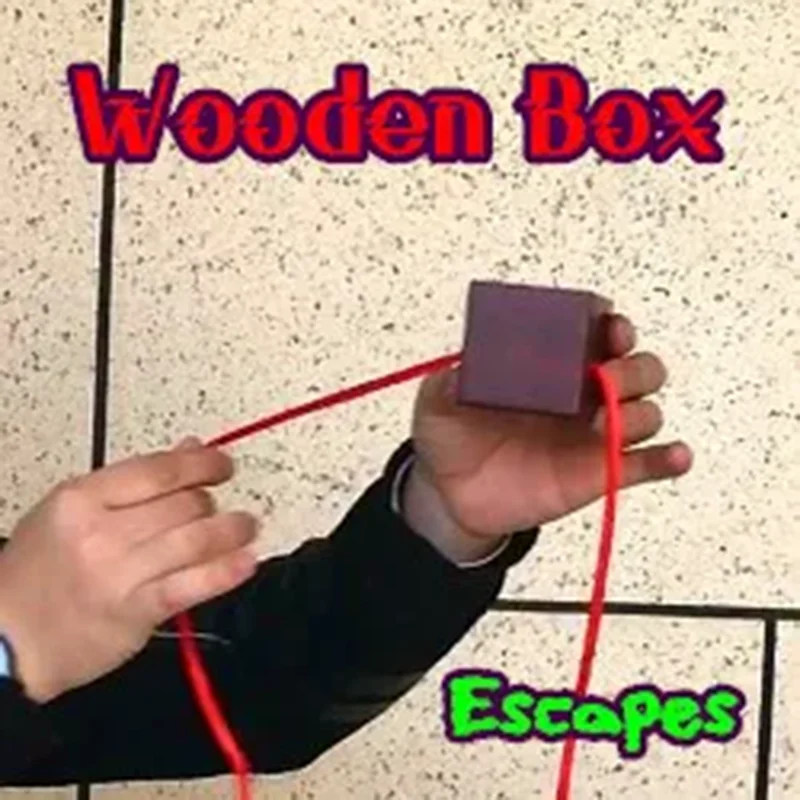 

Деревянная коробка Escapes-Deluxe Magic Tricks Классическая веревка Проникновение Магия Комедия Сцена Уличные иллюзии Уловки Ментализм Реквизит