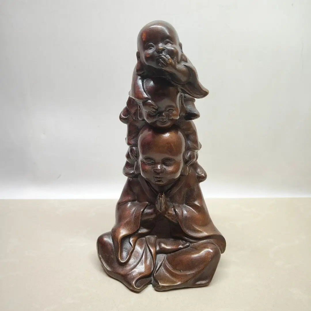 The naughty three monks Statue Sculpture Figurine Home Decoration