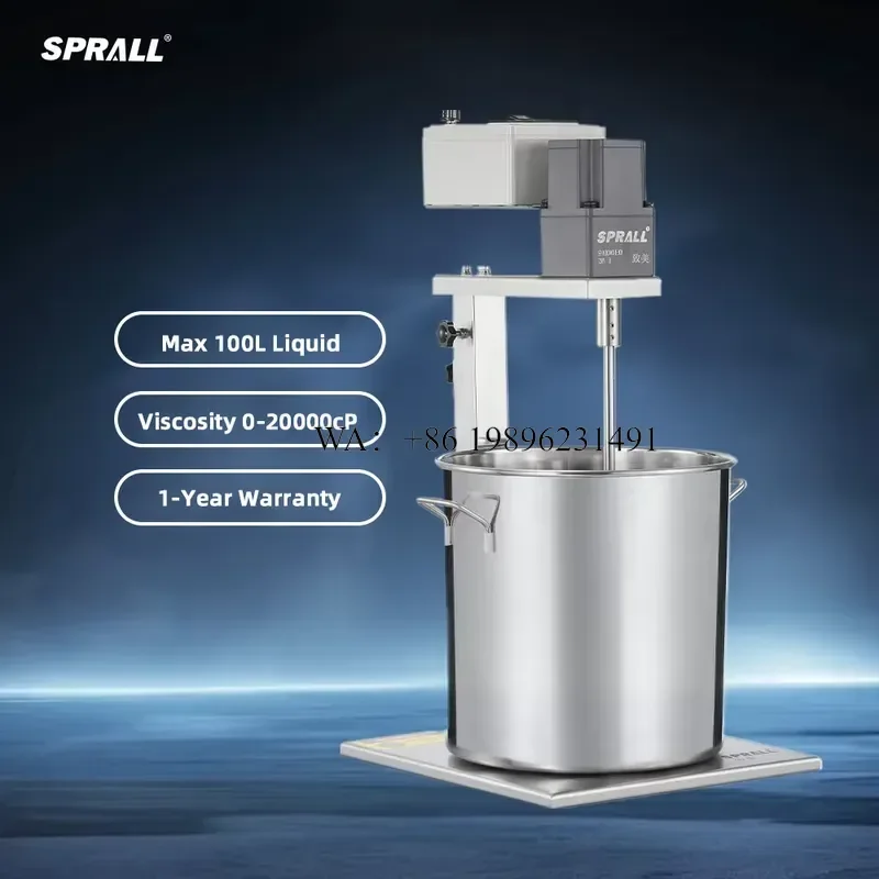 Wmwmnu for SPRALL High Shear Overhead Stirrer Reagents Paint Agitator Liquid Lab Bracket Blender Soap Paste Mixer