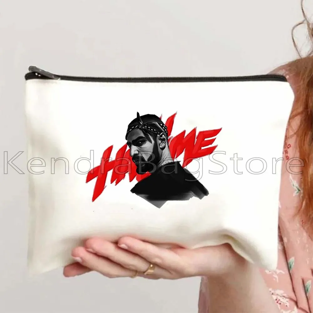 Rapper Hajime Miyagi Andy Panda Great Rap Artist Music Gifts Canvas Cosmetic Bags Makeup Toilet Bag Pencil Case Zipper Pouch