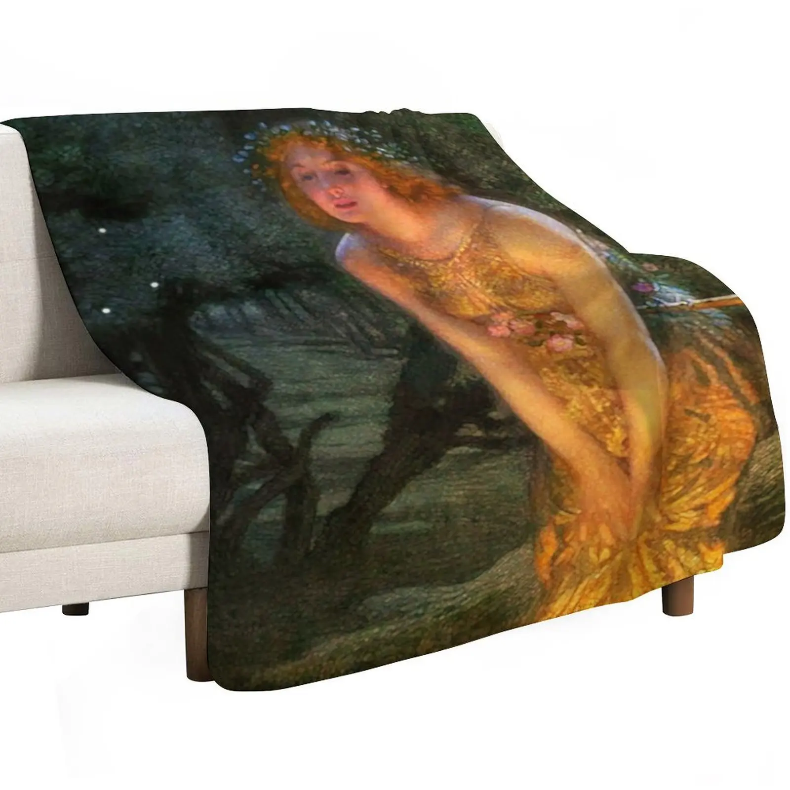 Midsummer eve - Edward Robert Hughes Throw Blanket warm for winter decorative anime christmas gifts Flannels Hairy Blankets