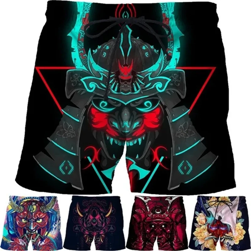 Pantalones cortos con estampado 3d para Hombre, Shorts De playa con personalidad divertida, estilo Hip-hop, Ropa De baño De verano