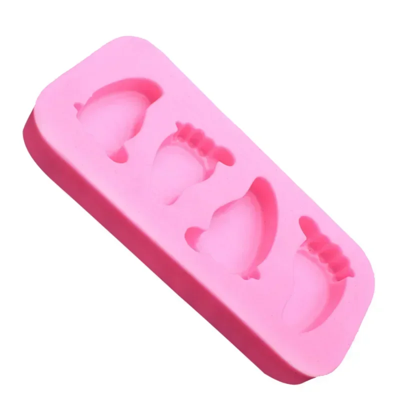 Moule à Gâteau en Silicone pour Bébé, Outils de Décoration de Cuisson, Ustensiles de Cuisson en Résine, Accessoires de Cuisine, Gadget