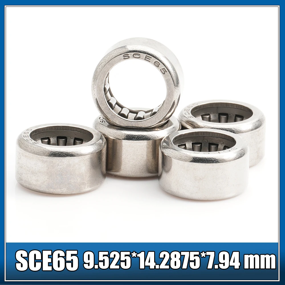 SCE65 Bearing 9.525*14.2875*7.94 mm ( 5 PCS ) Drawn Cup needle Roller Bearings B65 BA65Z SCE 65 Bearing