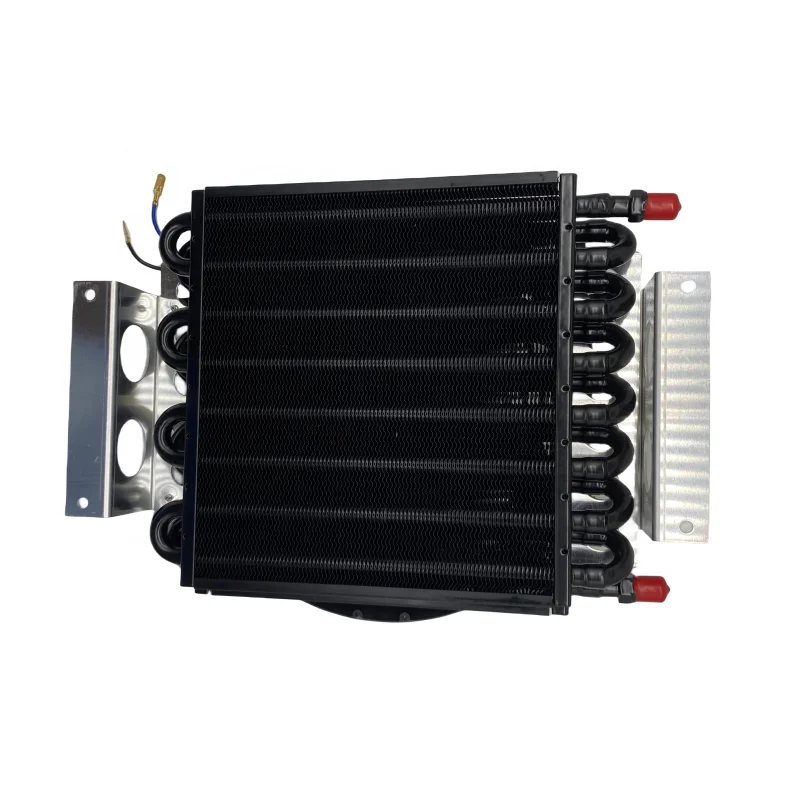 custom high performance tube fin oil cooler with fan