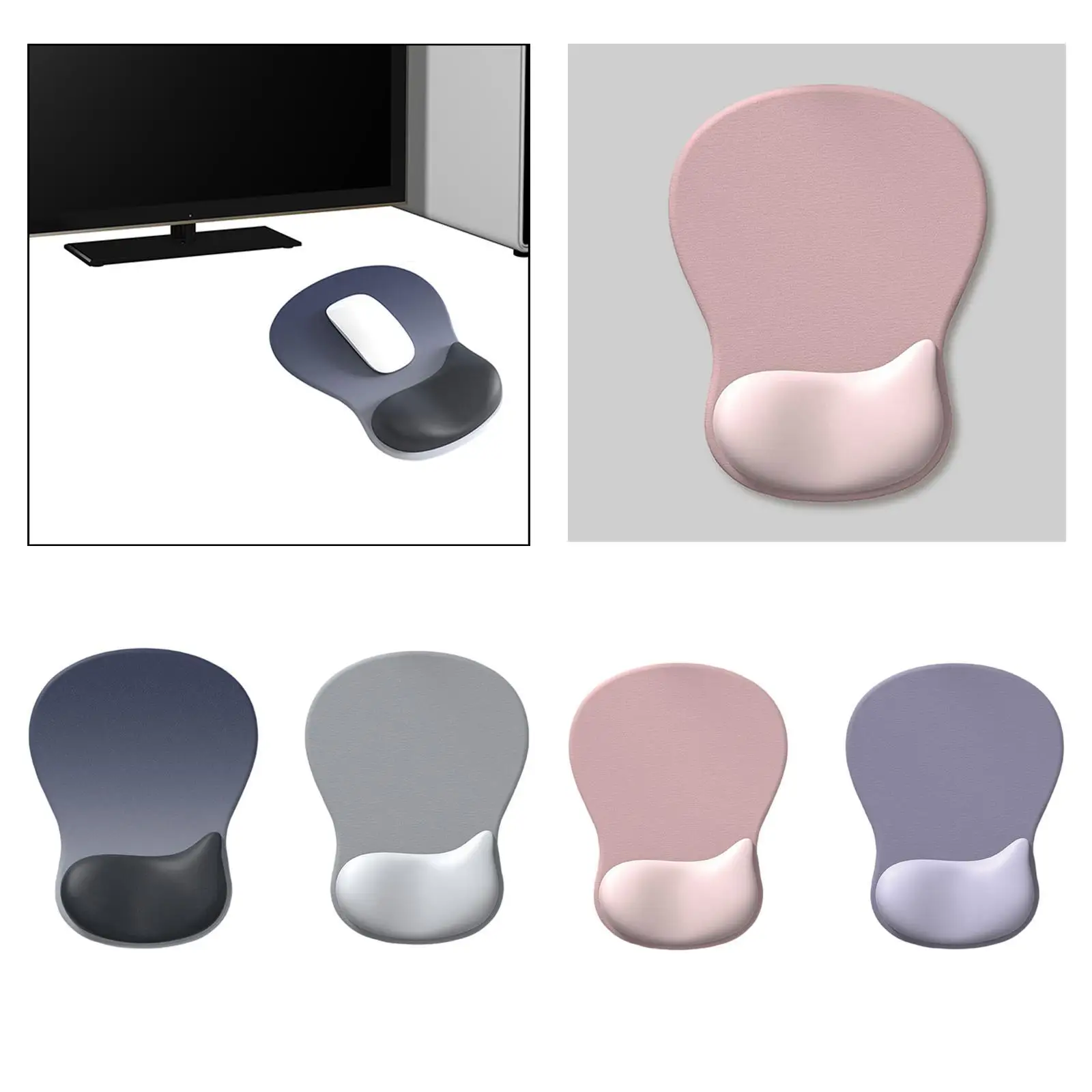 Tapis de souris avec support en gel tapis de souris confortable pour les travaux de bureau