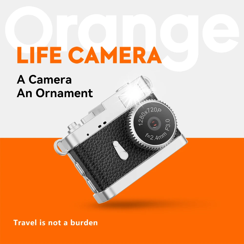 1200X Portable Mini Neck Hanging Camera Lightweight Video Recording Thumb Camera for Children Multifunctional Compact Camera