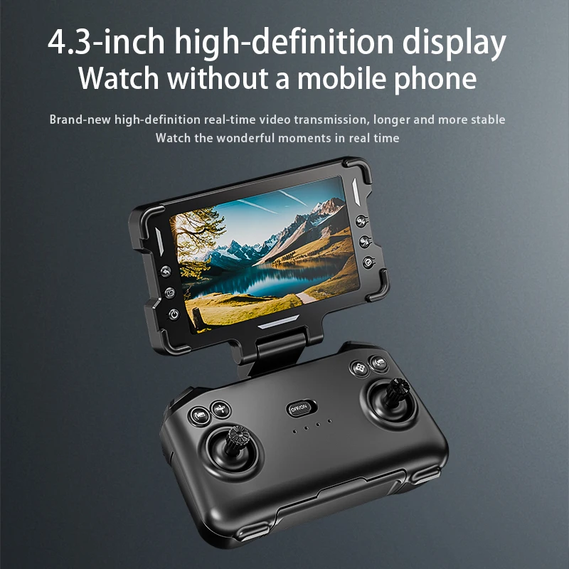 โดรน 2.4G H28 ความละเอียด 480P 4 ช่องสัญญาณ พับได้ พร้อมจอแสดงผล รีโมทคอนโทรล ถ่ายภาพทางอากาศ ระบบ Optical Flow ระบุตำแหน่ง ควอดคอปเตอร์