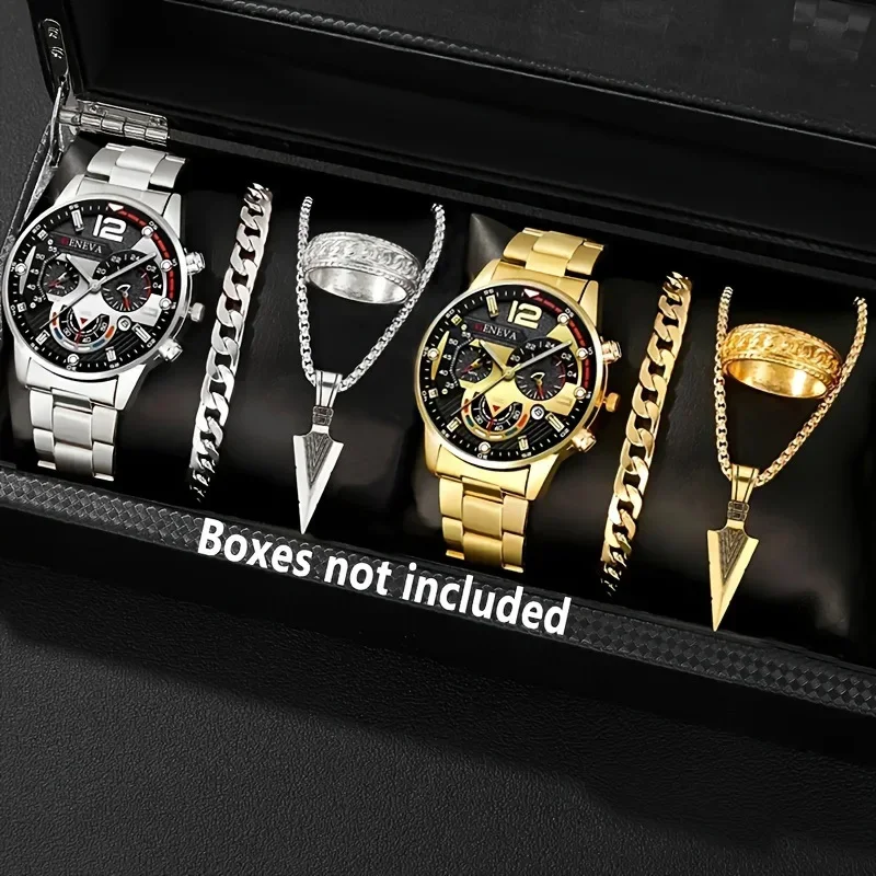 

8 шт. повседневные модные мужские деловые часы, аналоговые часы с датой, чтобы подарить партнеры, идеальный подарок