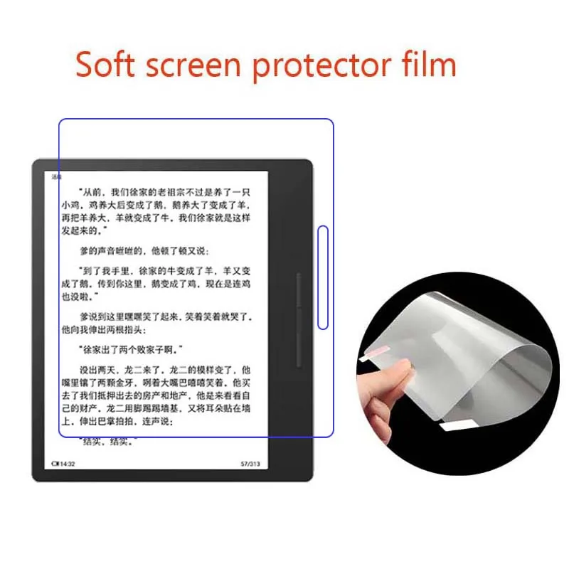 Matte Anti-glare/Clear HD Screen Protector Plastic Soft Film For hanvon clear7 7.0inch  ,3pcs