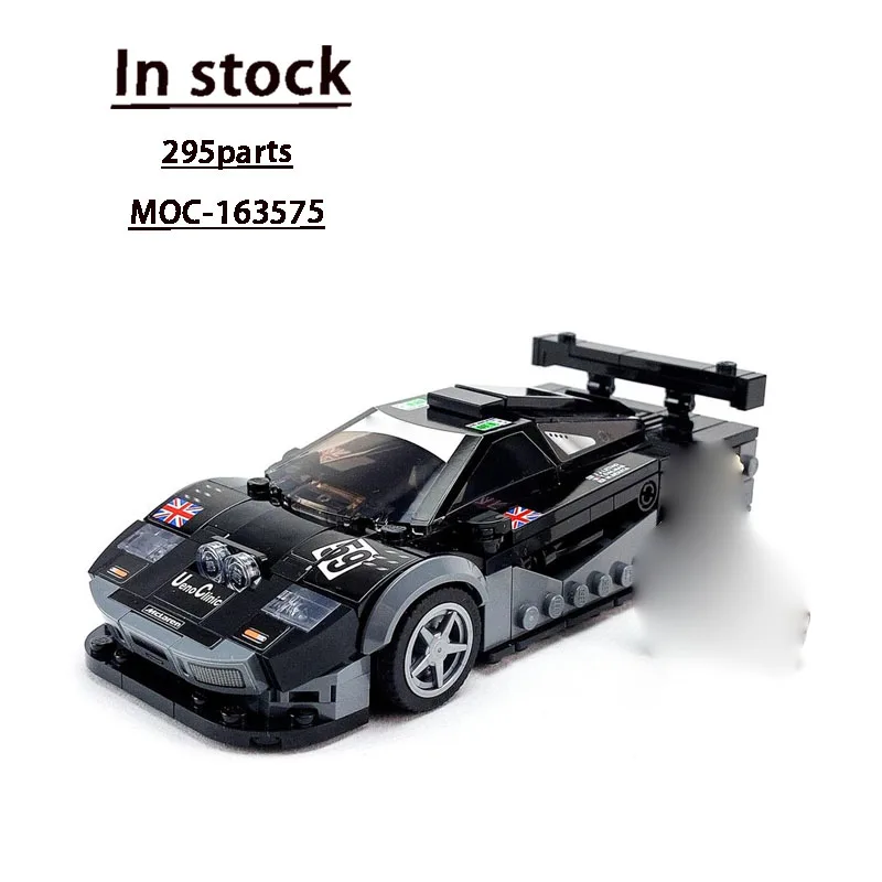 

MOC-163575 New Classic F1 GTR Sports Car Racing Brick Model 295 Parts Boys' and Children's Birthday Building Block Toy Gift
